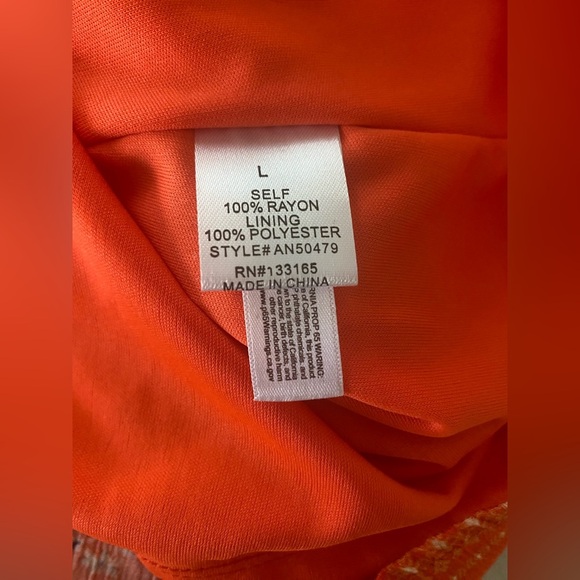 NWT Altar’d State Orange Halter Neck Shift Dress Mini Boho Flowy Size Large New - Picture 10 of 12